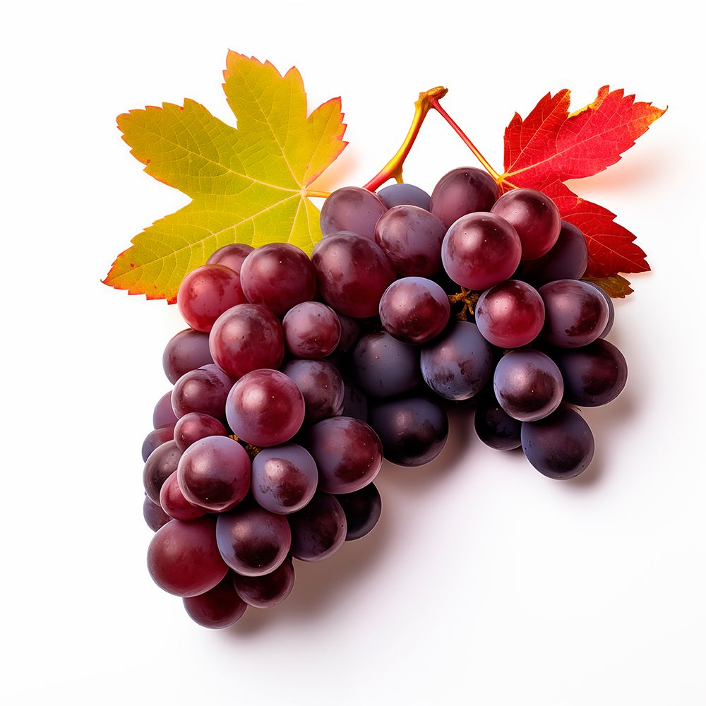 Red grapes close-up. (AI Generated)